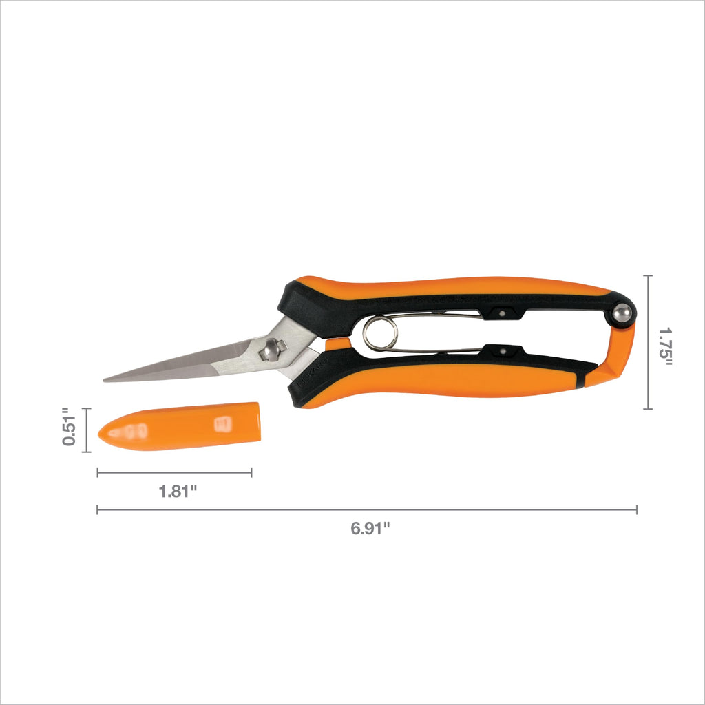 Fiskars 6" Non-Stick Pruning Snips, Resin-Resistant Garden Scissors