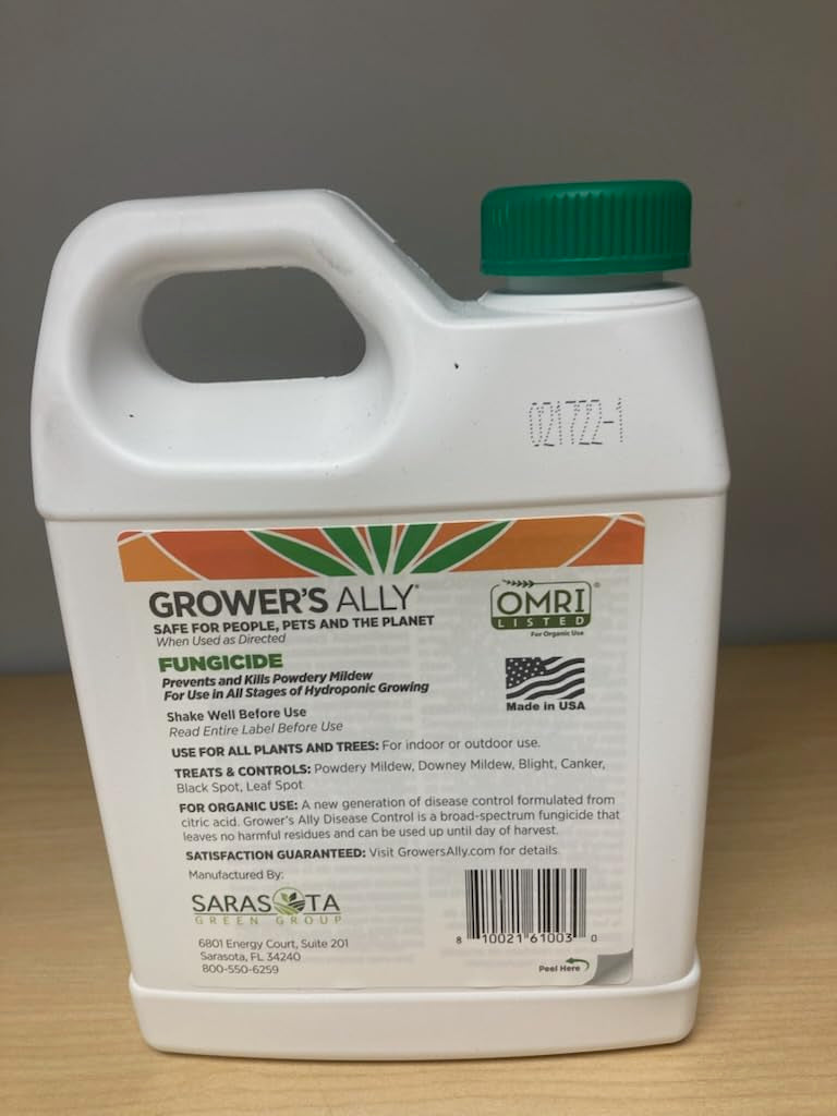 Grower's Ally Fungicide Concentrate for Plants, 8 Oz, Makes 5 Gallons