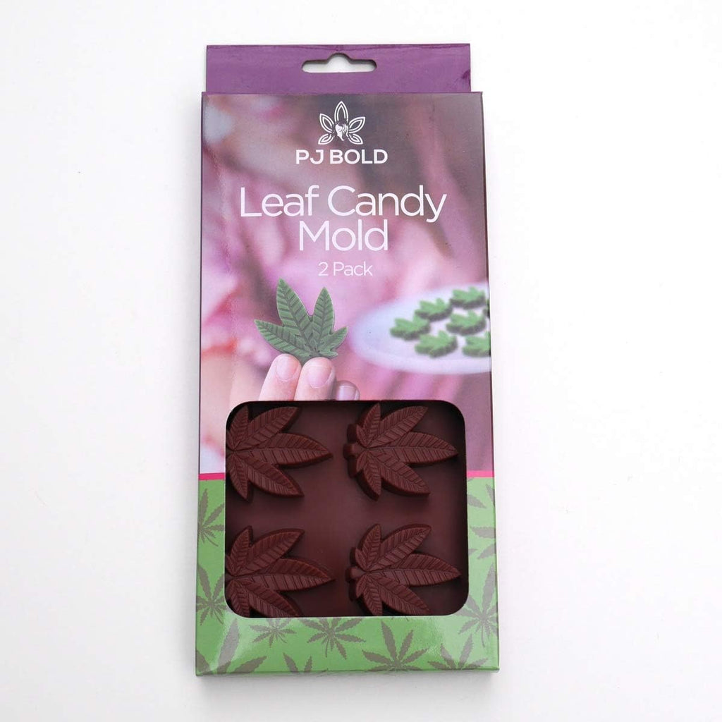 Marijuana Weed Hemp Leaf Silicone Molds for Pot Candy Mold Chocolate Gummy Gummies, 2 Pack