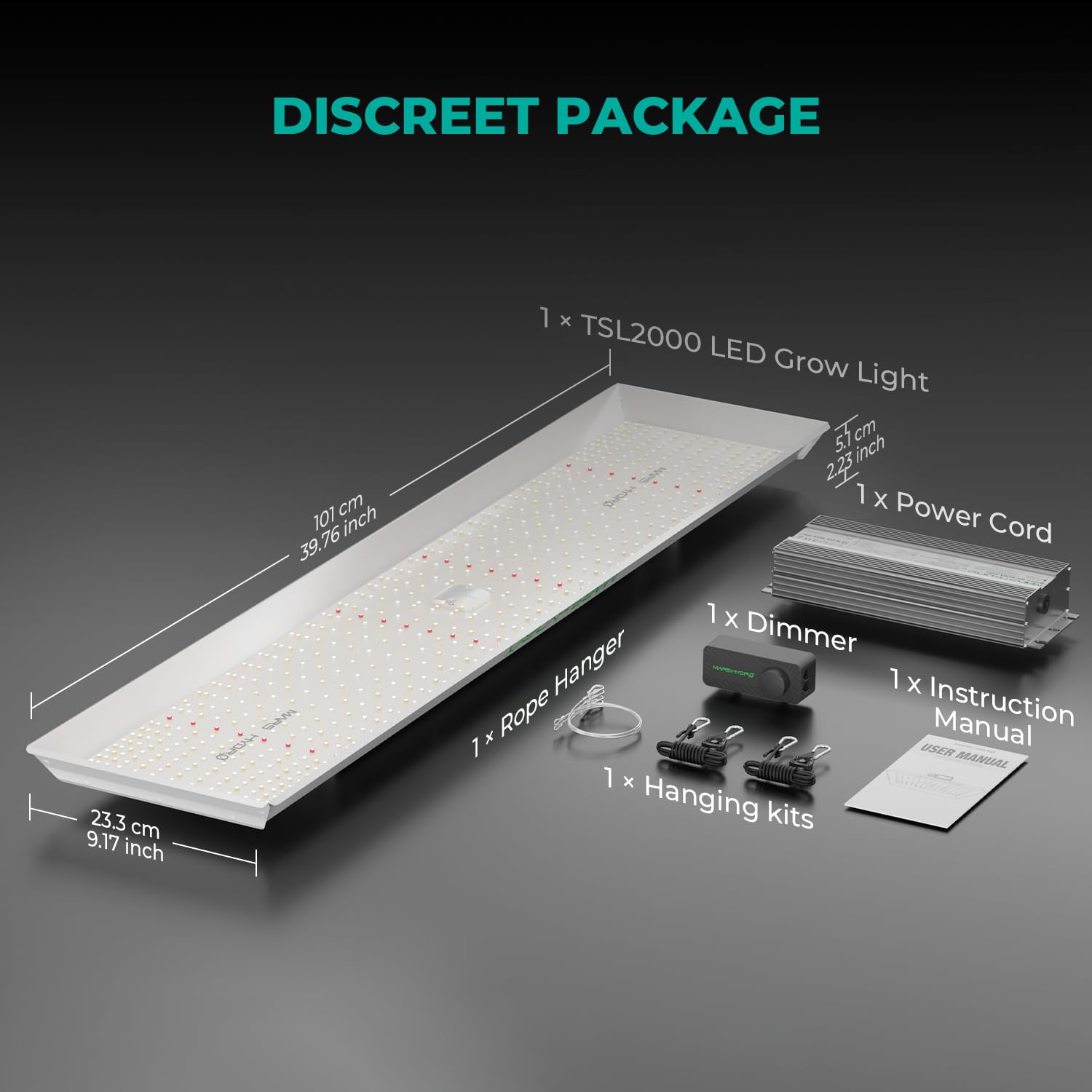 MARS HYDRO 150W TS1000 LED Grow Light for Indoor Plants Full Spectrum | Patented Reflective Hood, Dimmable & Silent Fanless, Daisy-Chain Link, Uniform Light for 2x2/3x3 Grow Tent, Veg to Bloom