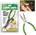 Original Shark Tooth Weed Puller Tool, Grabs Weeds by the Root | Handheld Root Removal for Dandelion, Crabgrass & More- Heavy Duty Garden Weeding Tool for Lawn Care, Landscaping & Gardening