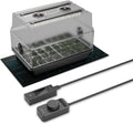 AC Infinity Heavy-Duty Humidity Dome 5x8 Germination Kit | Full Spectrum LED Grow Light Bars w/Samsung LM301H EVO LEDs, Heat Mat, 3mm Dome, Trays, Vented Panels, for Seed Starting