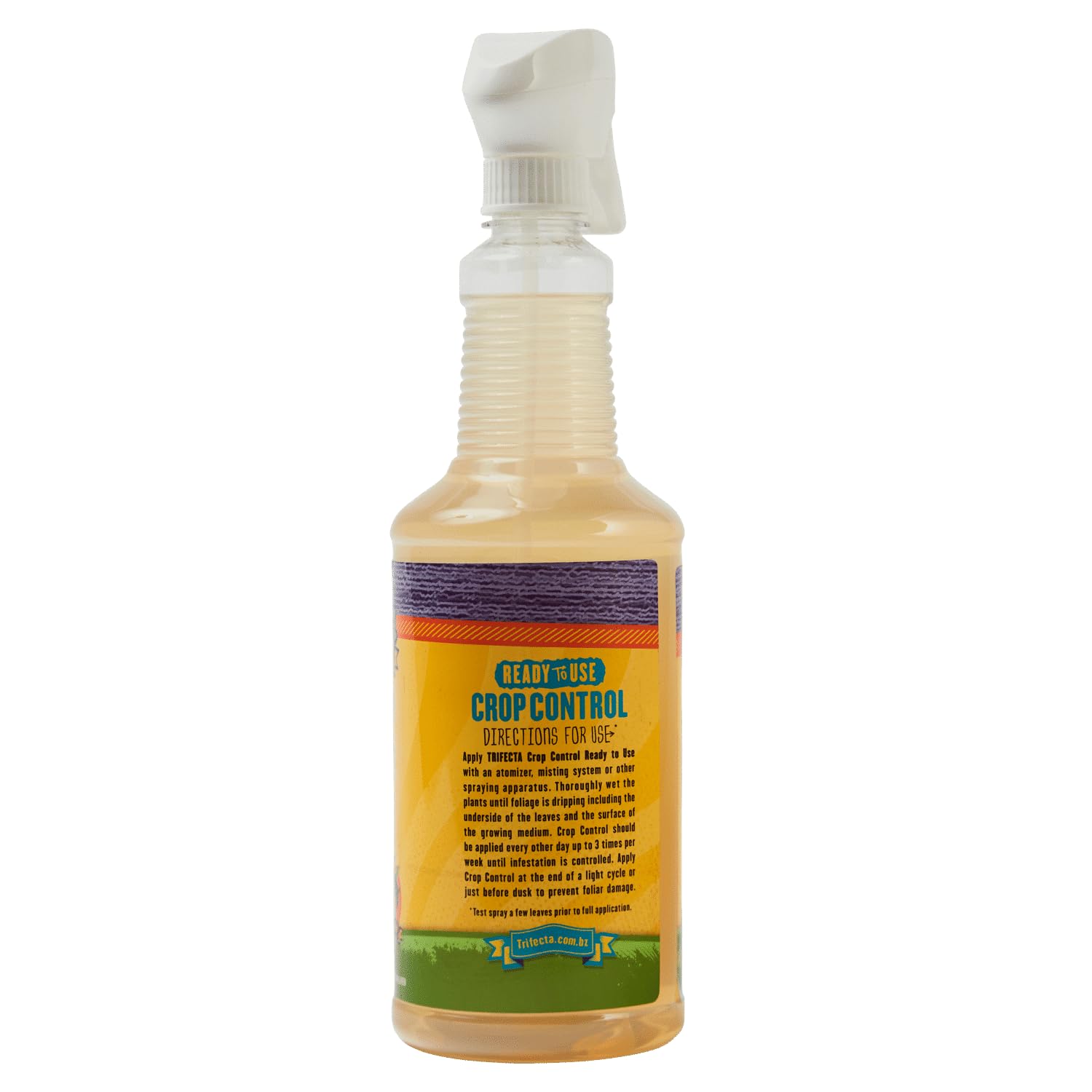 Trifecta Crop Control Ready to Use Maximum Strength Natural Pesticide, Fungicide, Miticide, Insecticide, Help Defeat Spider Mites, Powdery Mildew, Botrytis and Mold on Plants 32 OZ Size