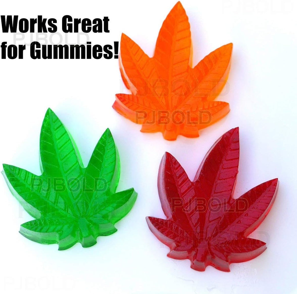 Marijuana Pot Leaf Silicone Candy Mold Trays for Chocolate Cupcake Toppers Gummies Ice Soap Butter Molds Small Brownies or Party Novelty Gift, 2 Pack