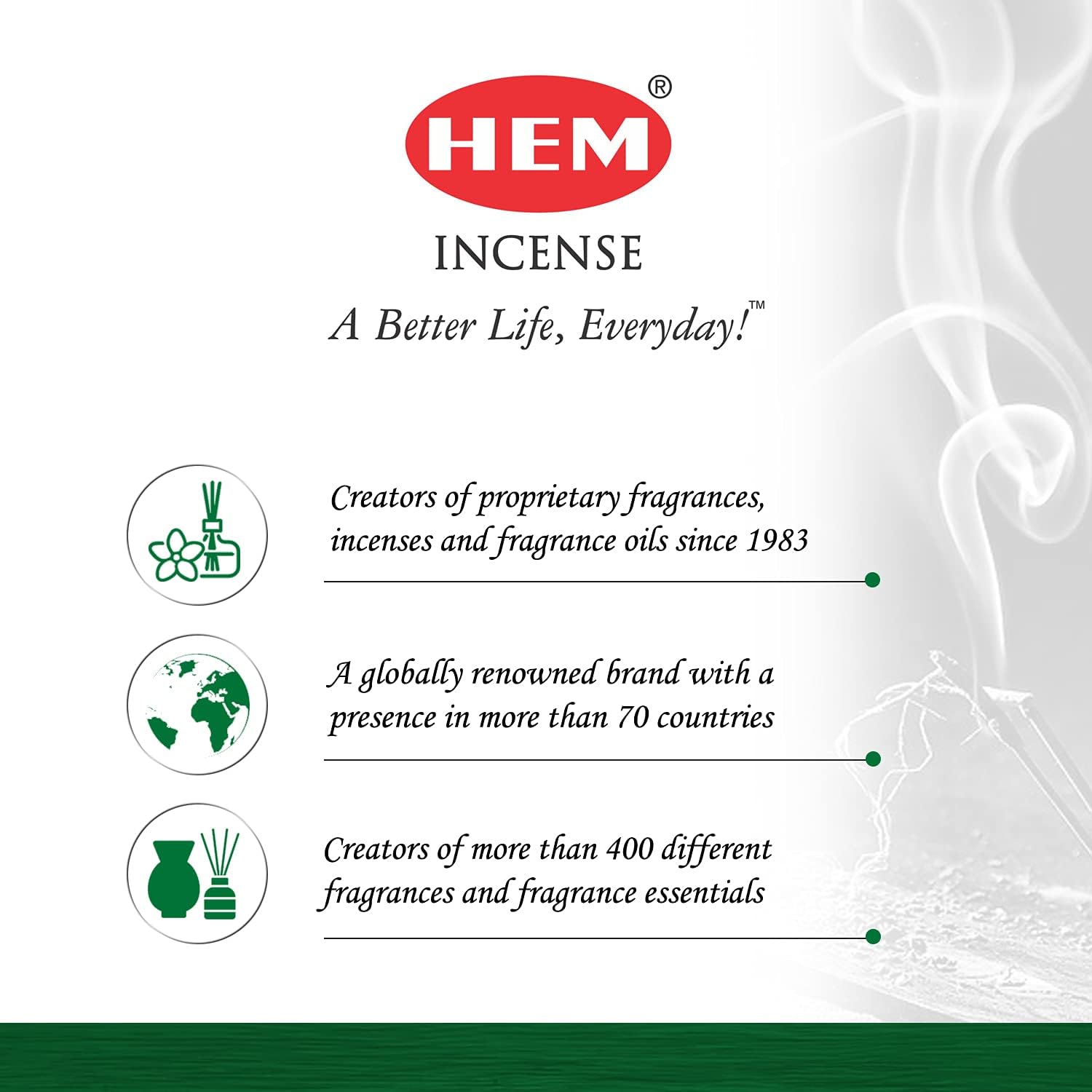 Hem Cannabis Incense Sticks (120 Sticks, 6 Boxes Inside) - 9 Inches Long, 20g per Box - |Perfect for Meditation, Rituals | Cleansing | Promotes Relaxation and Tranquility.
