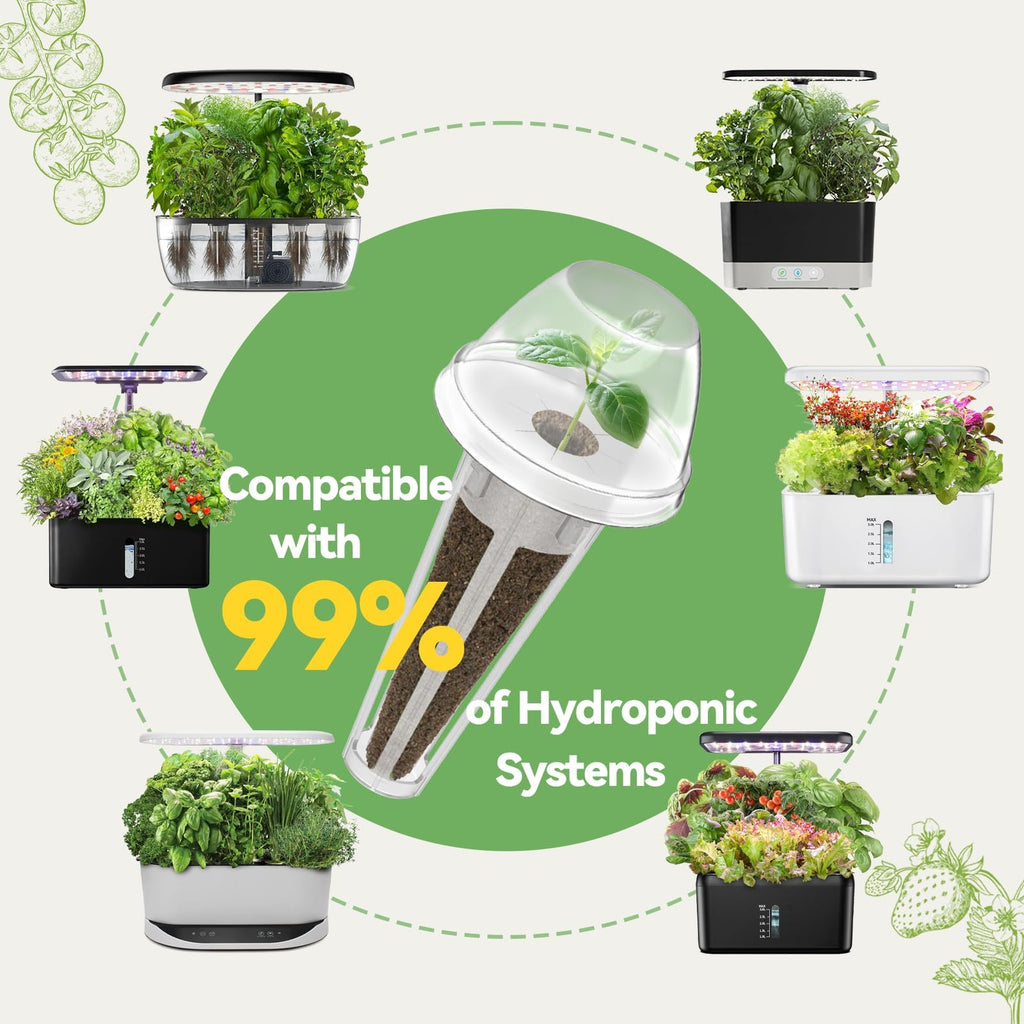 Inbloom Fragrant Bouquet Flower 7 Pods Seed Pod Kit for AeroGarden, iDoo, Ahopegarden, GARDENCUBE(350+ Flower Seeds with Marigold, Daisy, Cockscomb, Borage, Dwarf Sunflower Bambino, Marigold, Dahlia)