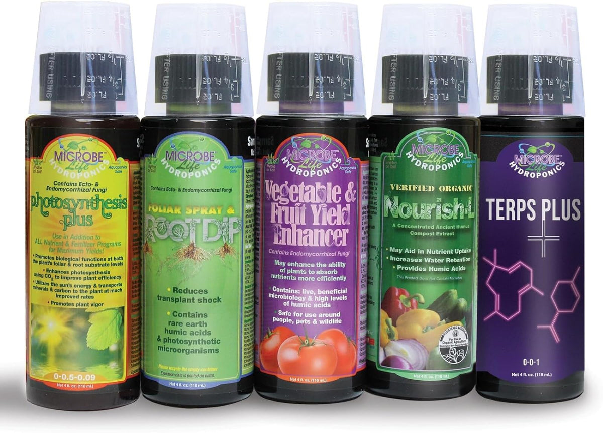 Microbe Life Hydroponics Premium Photosynthesis Plus to Grow Fruits, Vegetables, and Herbs, The Best Professional Big Bud Grow, Use with Any Feeding Systems Including Hydroponics or Soil, 16 Ounces