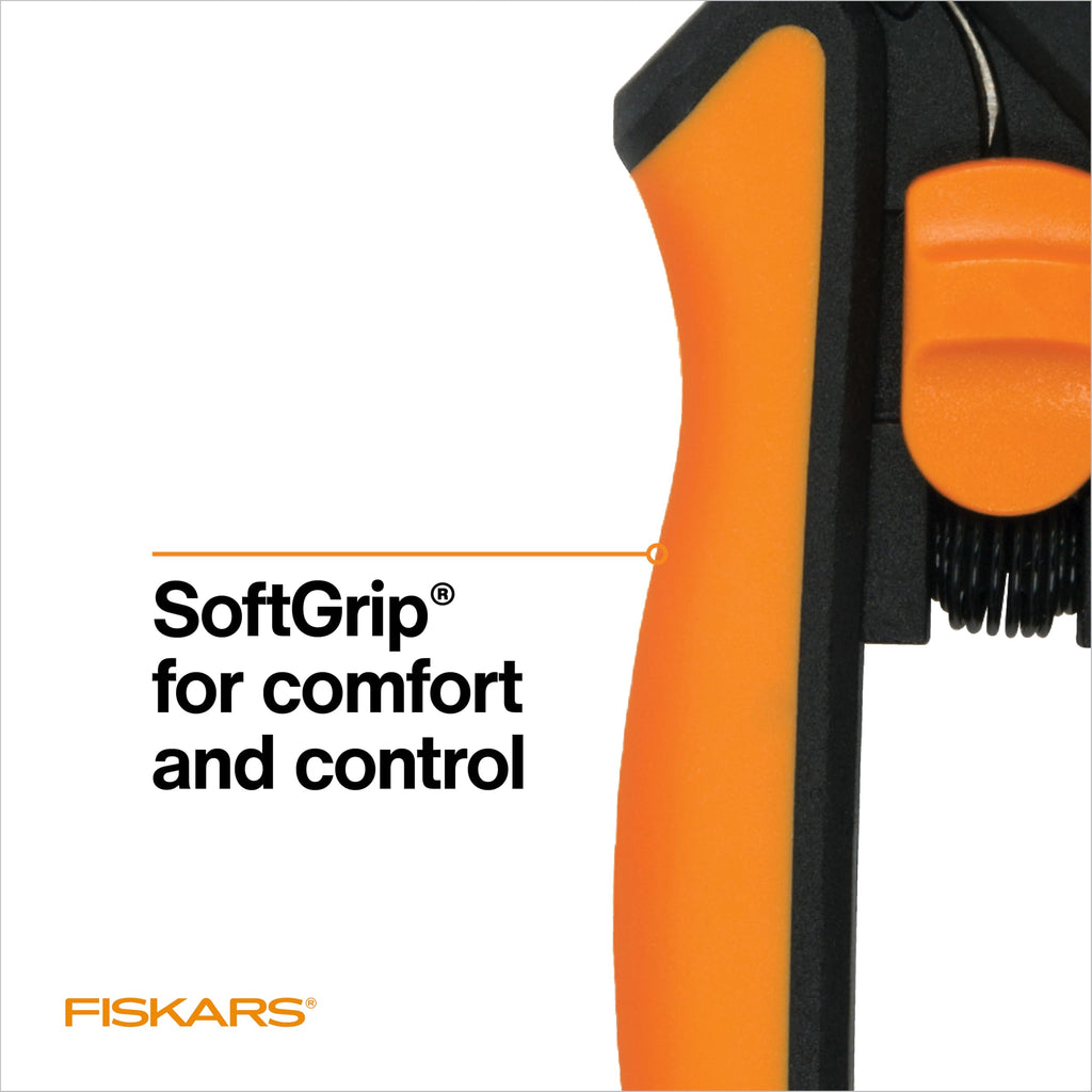 Fiskars 6" Non-Stick Pruning Snips, Resin-Resistant Garden Scissors