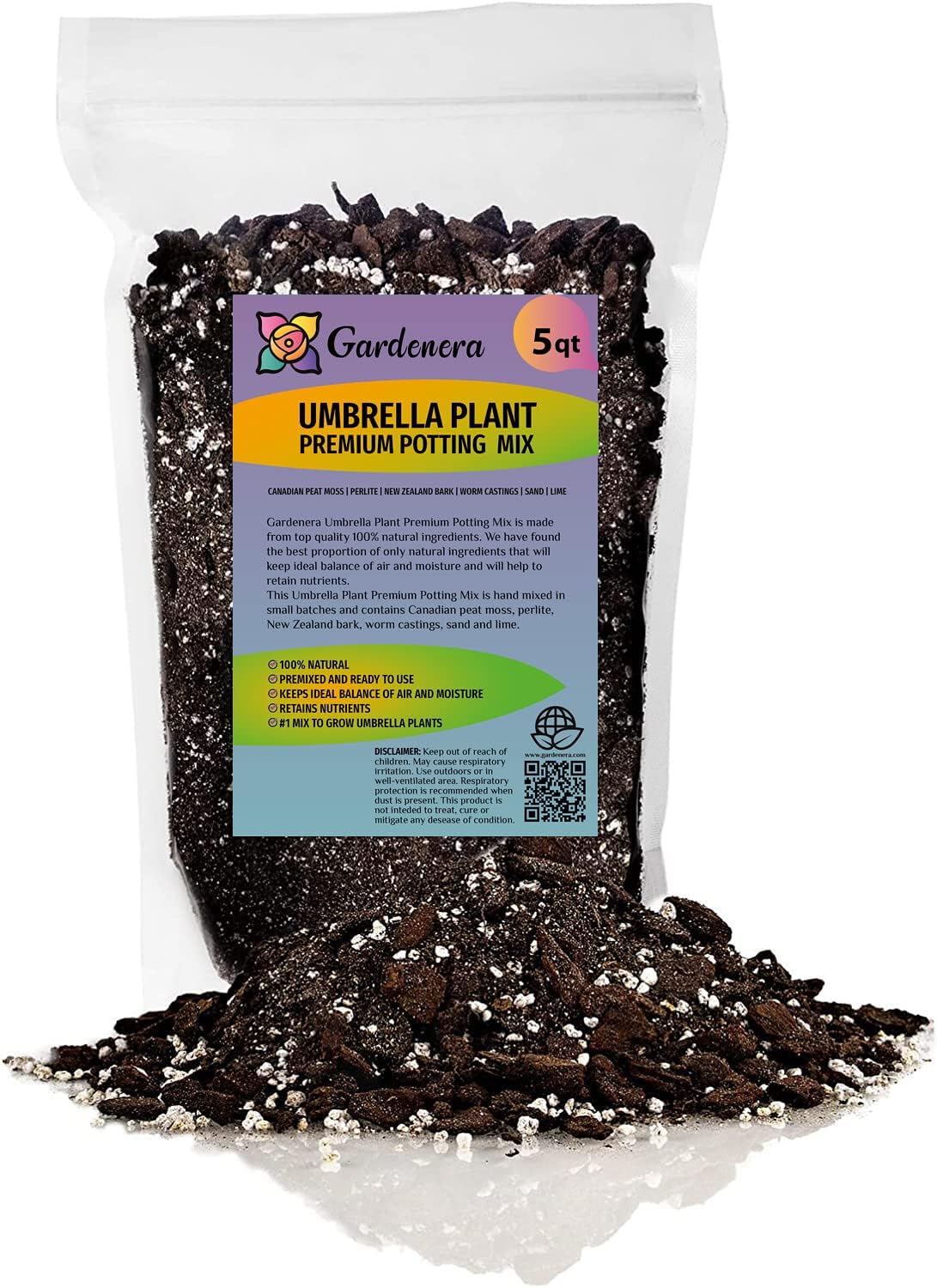 Premium JUST-ADD-Water Potting Soil Mix - Optimal Nutrient-Rich Blend for Thriving and HIGH-Yield Herbal Plants - 3 Quart