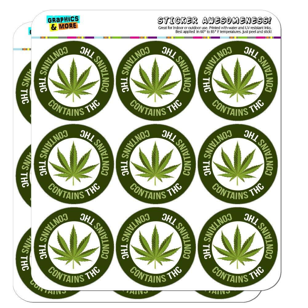 Contains THC Cannabis Marijuana Pot Planner Calendar Scrapbooking Crafting