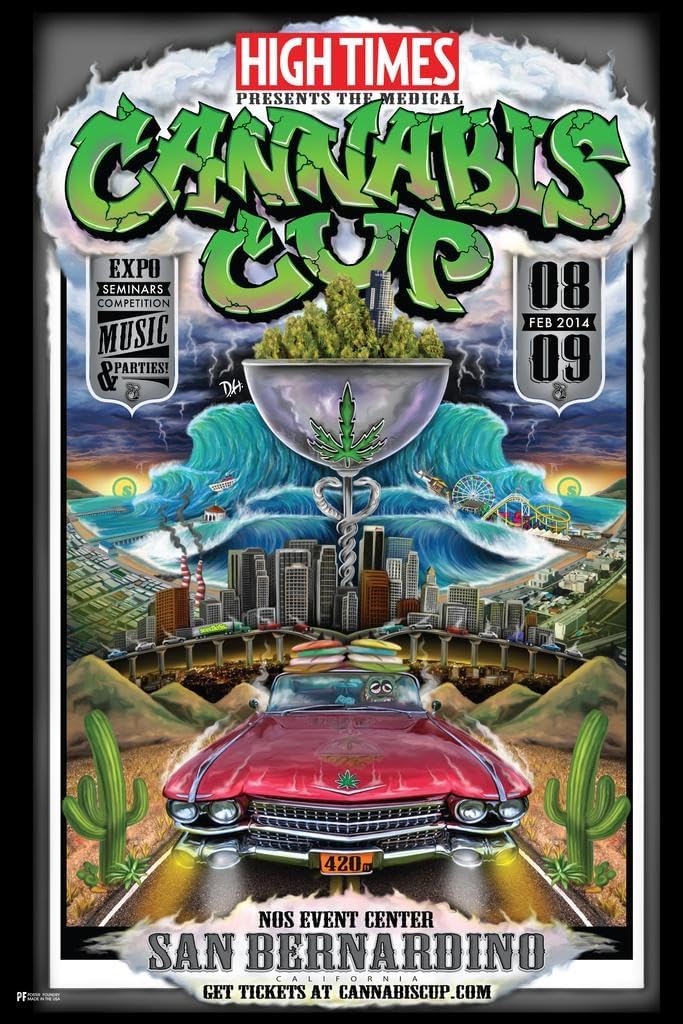 High Times Cannabis Cup San Bernardino 2014 Cool Wall Art Print Poster 24x36
