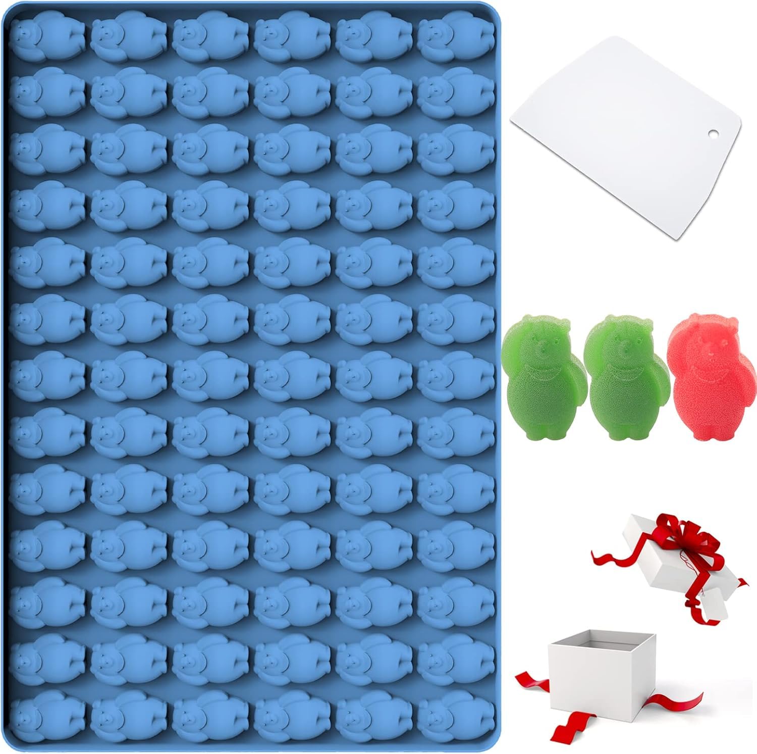 Marijuana Cannabis Hemp Leaf Silicone Molds with 70 Cavities Shaped for Pot Chocolate Candy Gummy, Flower