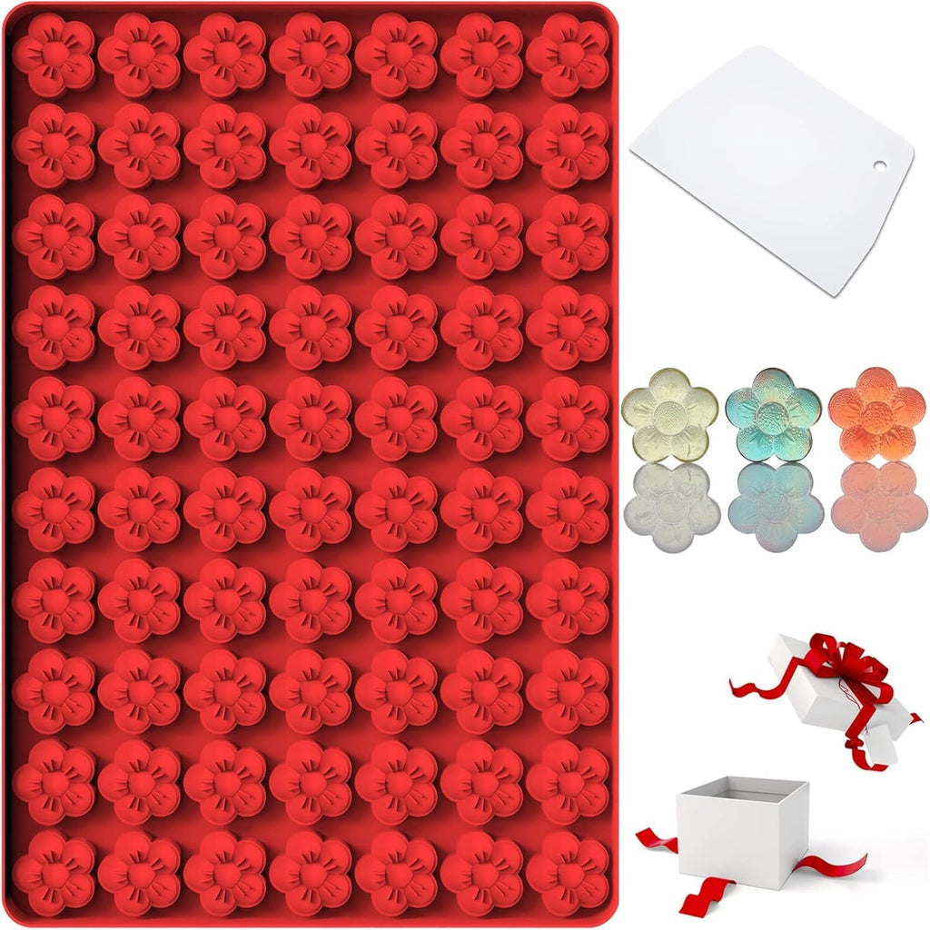 Marijuana Cannabis Hemp Leaf Silicone Molds with 70 Cavities Shaped for Pot Chocolate Candy Gummy, Flower