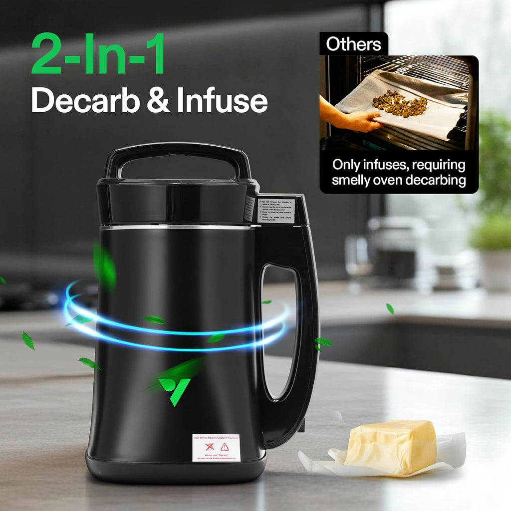 VIVOSUN Herbal Decarboxylation and Infusion Machine | Botanical Extractor and Infuser for Making Butter, Oil, and Tinctures, Includes Recipes and Complete Accessories