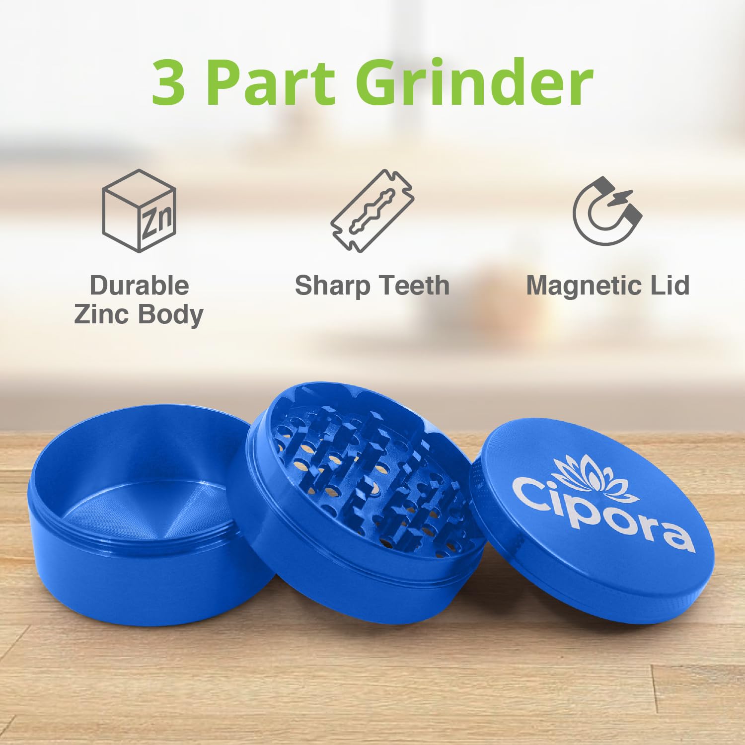 2.5" Manual Grinder (Silver)