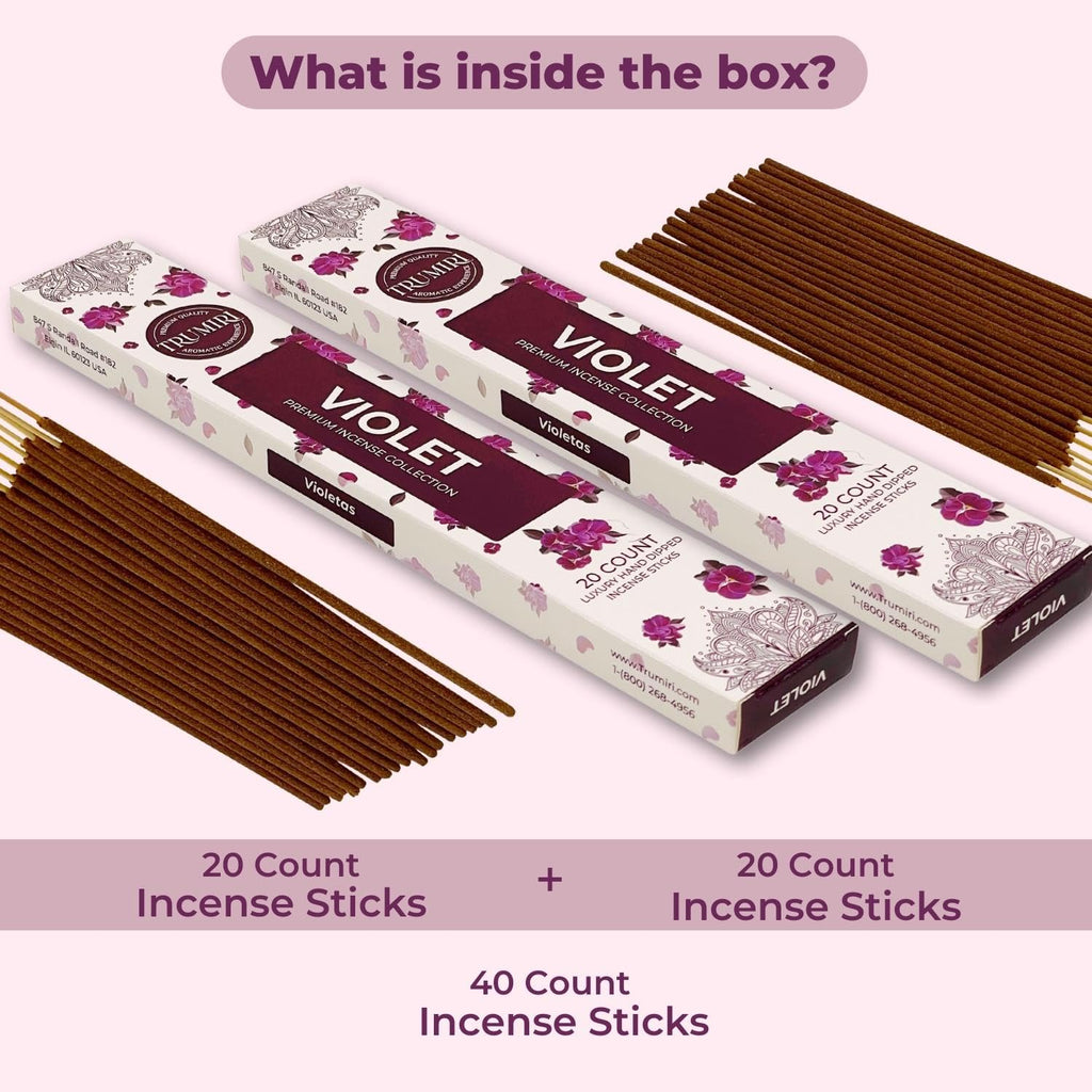 Cannabis Scented Incense Sticks - Total 40 Insence-Sticks - Dual Pack of 20 Insense - Inciensos - Inscents - Natural Non Toxic Ingredients - Incents - Incence - Inscense - Insents