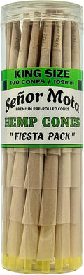 100 Pack Hemp Pre-Rolled Cones With Packers | King Size 109mm | Rolling Papers | Convenient And Easy To Use | Finest Materials | Low Ash | GMO Free | Slow & Even Burning | Sustainable | Eco-Friendly