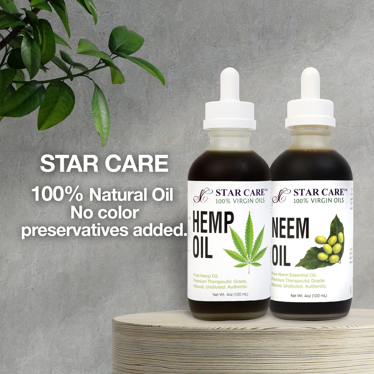 100% Virgin Hemp Oil Pure Cannabis Sativa Seed Oil for Face, Body, Hair, and Nails – Made in USA, 4oz (120ml)