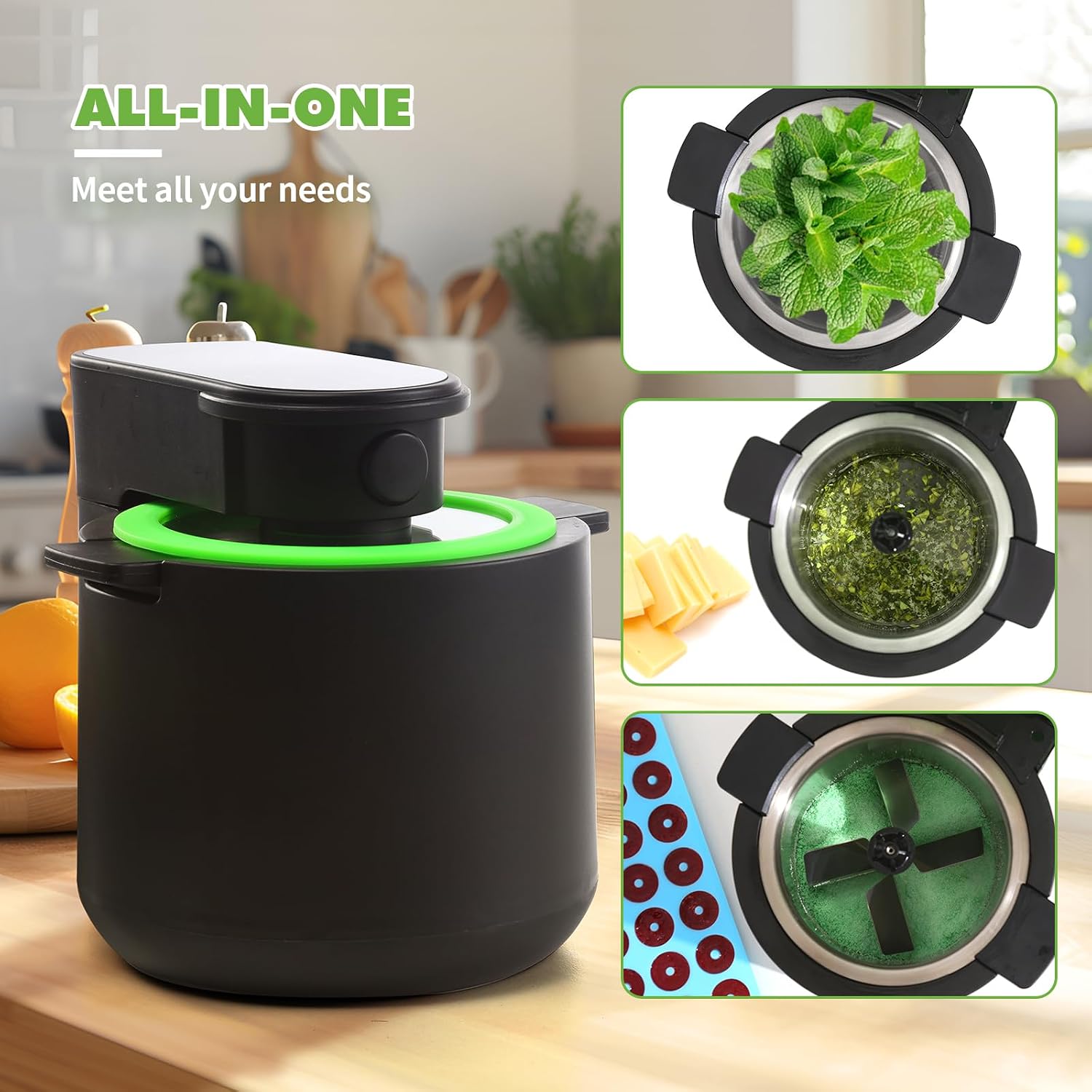 Herbnifique 3-In-1 Decarboxylator & Oil Infuser & Gummy Maker Machine With Mixing Function, Tincture Maker, Herbal Recipe Book Included (Black)