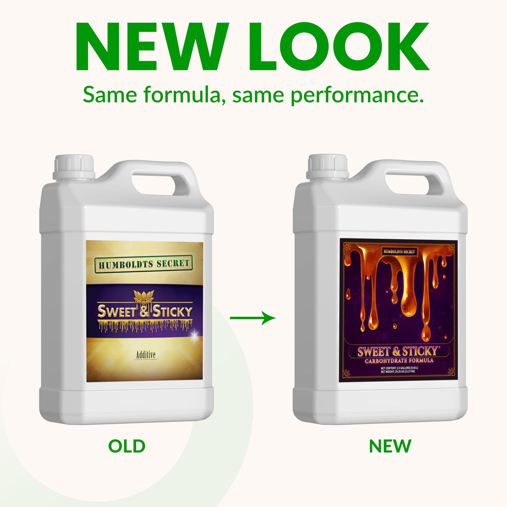 Humboldts Secret Sweet & Sticky Carbohydrate and Saccharide Plant Energy Additive | Indoor and Outdoor Plant Nutrients Enhancer for Growth and Aroma | Boosts Flavor and Development | 1 Gallon
