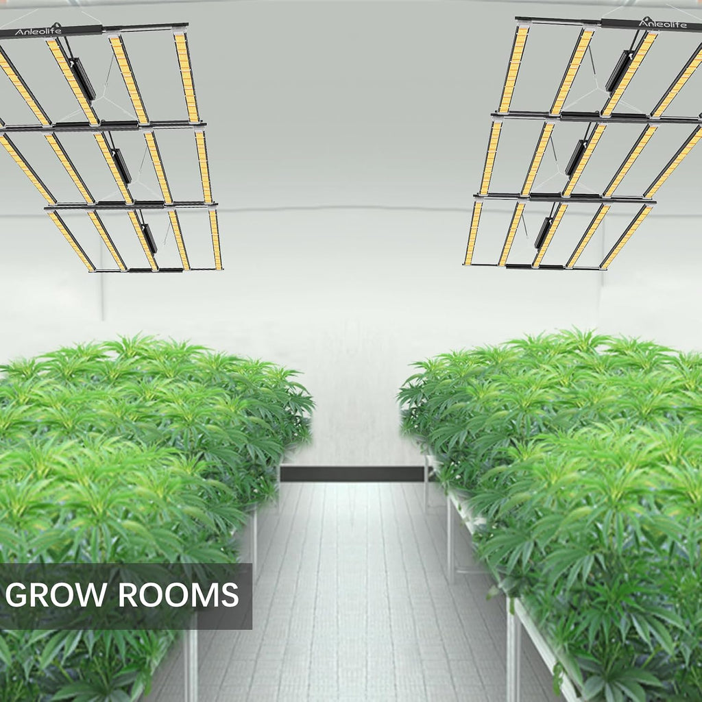 Stretchable LED Grow Lights with LM301H EVO Diodes 730W Full Spectrum Dimmable Daisy Chain 5x5ft Coverage Bar Style Commercial Growing Lamp for Greenhouses Plants