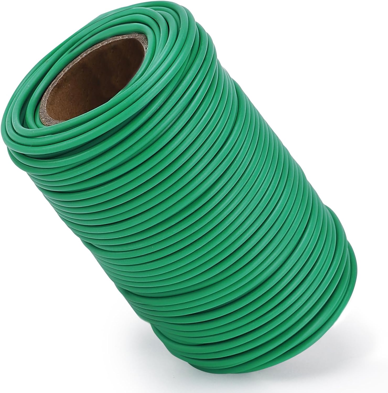 TELENT OUTDOORS 130 Feet Soft Plant Tie Green Twist Garden Ties for Plants Gardening Home Office Organization TPR Garden Ties Supplies with 2.5mm Diameter