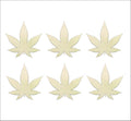 DIY 3 inch Marijuana Leaf Wood Cutout | Weed Leaf, CBD, Unfinished, Sanded, Weed Shape