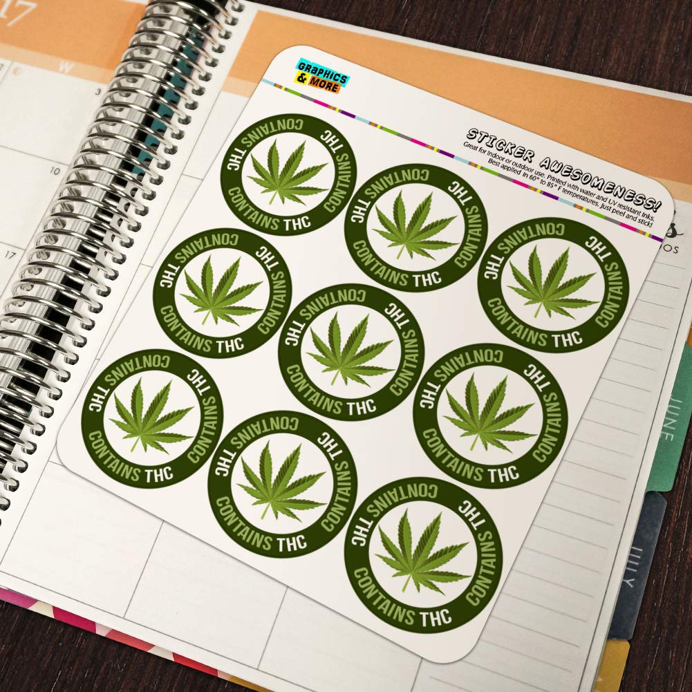Contains THC Cannabis Marijuana Pot Planner Calendar Scrapbooking Crafting