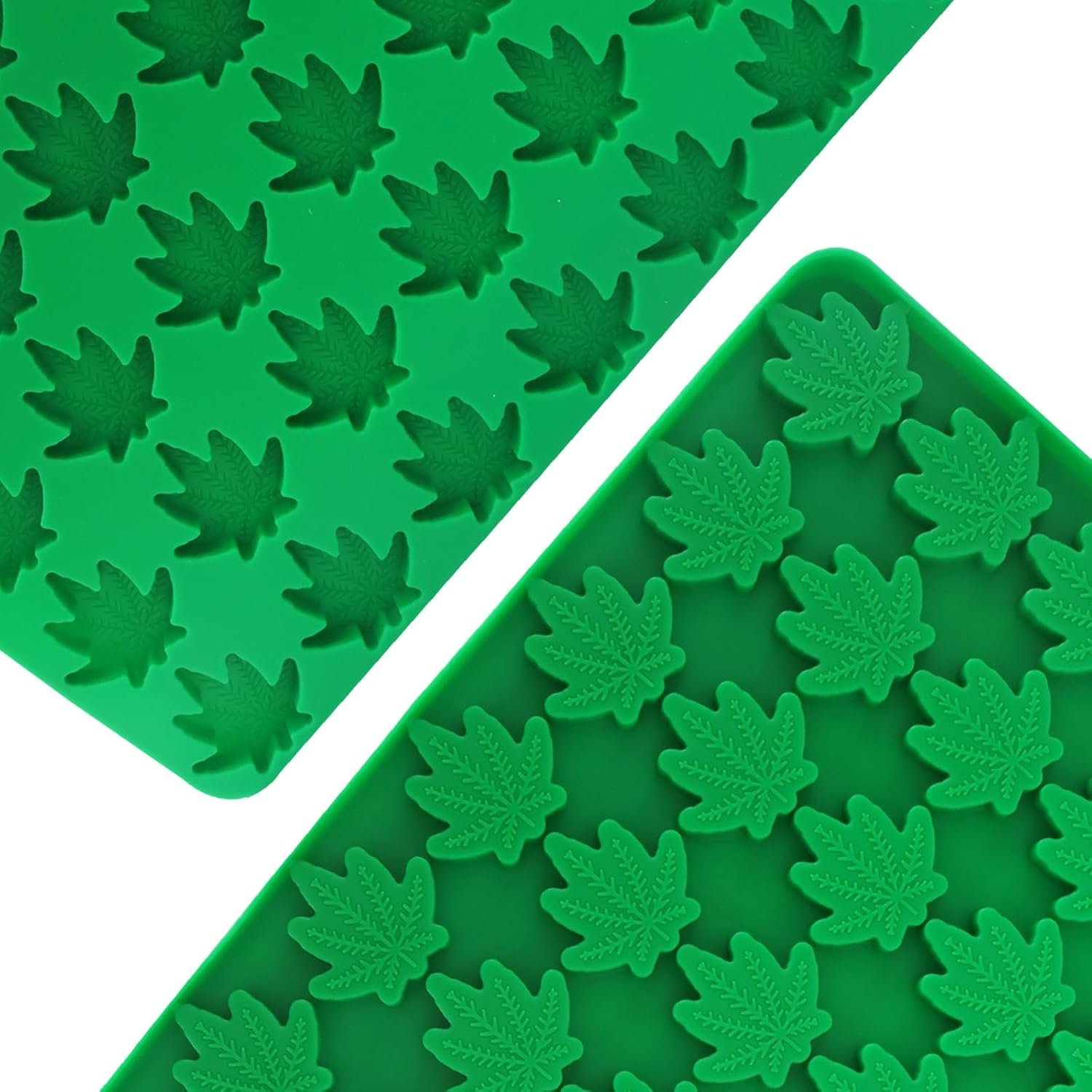 70 Cavity Leaf Silicone Molds | Food Grade, 3D Leaf Design, For Chocolates & Gummies, Cake Decorations, Snacks