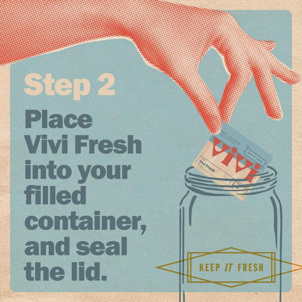 Vivi Fresh 5 LB Humidity Control Pack | Individually Wrapped | For All Airtight Storage Containers, Store Longer and Preserve Freshness | Made in the USA by Boveda