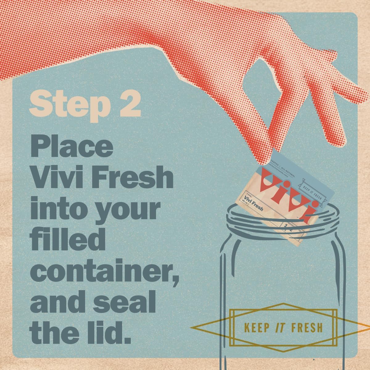 Vivi Fresh 5 LB Humidity Control Pack | Individually Wrapped | For All Airtight Storage Containers, Store Longer and Preserve Freshness | Made in the USA by Boveda