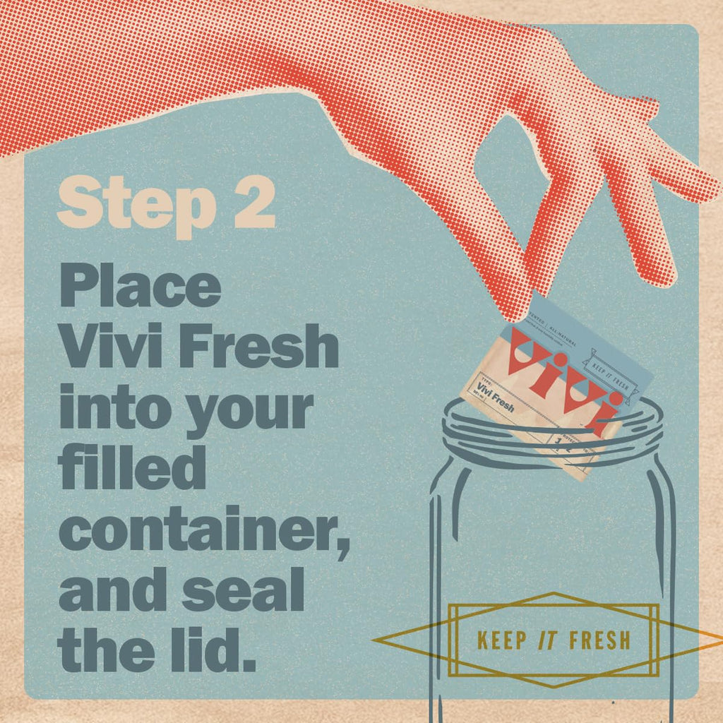 Vivi Fresh 5 LB Humidity Control Pack | Individually Wrapped | For All Airtight Storage Containers, Store Longer and Preserve Freshness | Made in the USA by Boveda