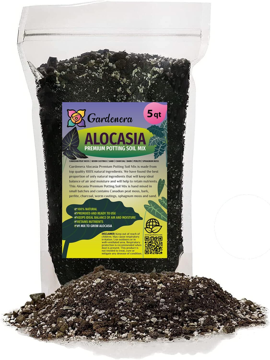 Premium JUST-ADD-Water Potting Soil Mix - Optimal Nutrient-Rich Blend for Thriving and HIGH-Yield Herbal Plants - 3 Quart
