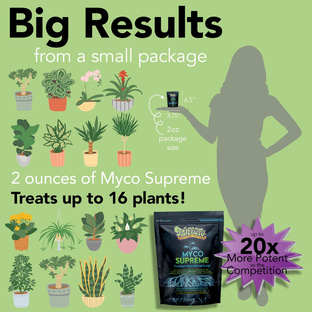 Trifecta Myco Supreme Root Stimulator | 2 oz | Ultra-Concentrated Mycorrhizal Fungi | Supports Strong Roots And Living Soil | For Trees, Roses, Flowers And Plants