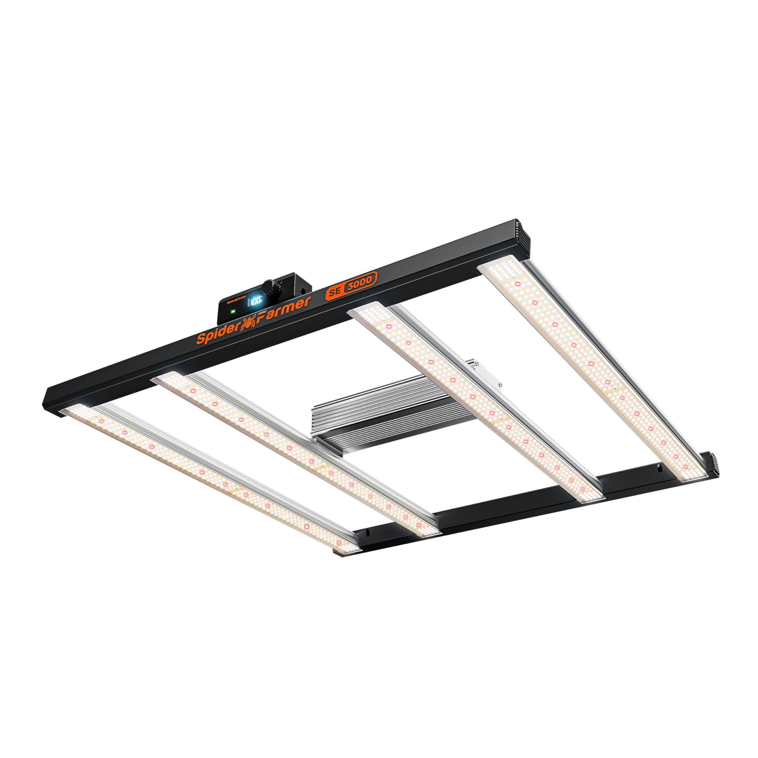 Spider Farmer SE4500 LED Grow Lights 320W, App Controlled & Osram Red | Dimmable Full Spectrum Bar Style Lamp with Osram Hyper Red, Fits 2x4 Grow Tent for Seedling Veg Flowering Indoor Plants