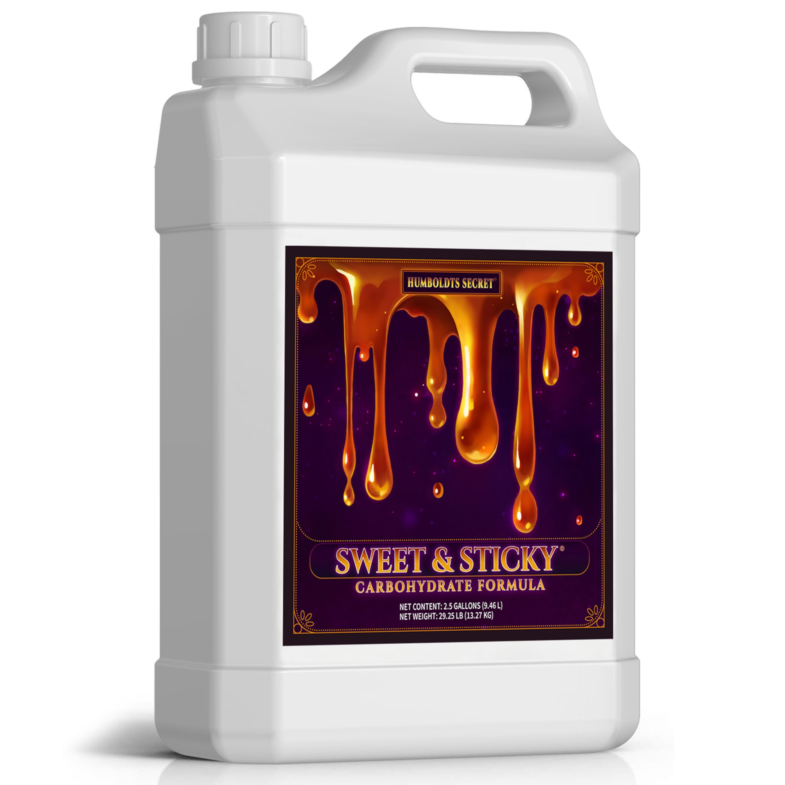 Humboldts Secret Sweet & Sticky Carbohydrate and Saccharide Plant Energy Additive | Indoor and Outdoor Plant Nutrients Enhancer for Growth and Aroma | Boosts Flavor and Development | 1 Gallon