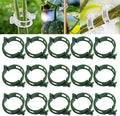 Plant Support Clips, Garden Clips for Climbing Plants, Tomato Clips Plastic Plant Clips, Plant Clips for Support Grape Tomato Vegetables Plants to Grow Upright Makes Plants Healthier (100, Green)