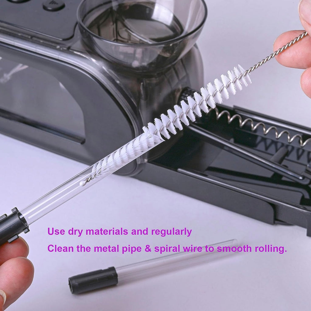 Electric Cigarette/Cone Rolling Machine Set with Manual Sipce Grinder,Automatic Cone Loader with LED Light, Portable Grinder Tobacco Injector Maker for King Size Pre Rolled Cone