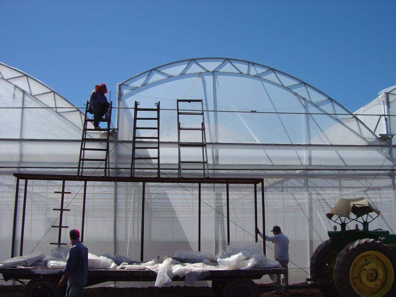 A&A Greenhouse Clear Plastic Film 8 mil - Polyethylene Covering - UV Protection - (10 ft. W x 25 ft. L)