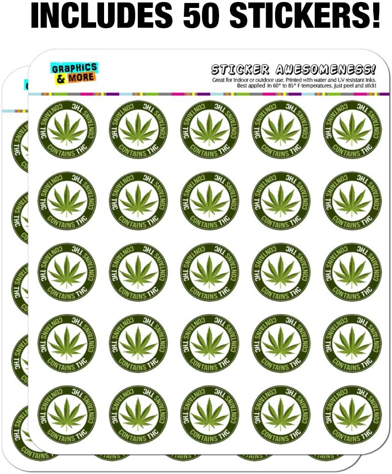 Contains THC Cannabis Marijuana Pot Planner Calendar Scrapbooking Crafting
