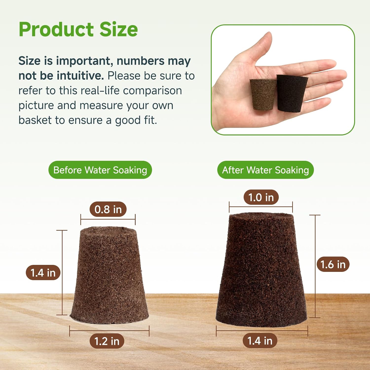 Hydroponic Growing Sponges 50 Pack, Universal Fit Sponges & Seed Pods for Starting Seeds, Indoor Outdoor Garden for Seed Germination & Plant Cloning, Stronger Roots