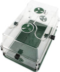 Medium Seed and Herb Domed Propagator with Vented Side Height Extension and Security Clip Set,Green
