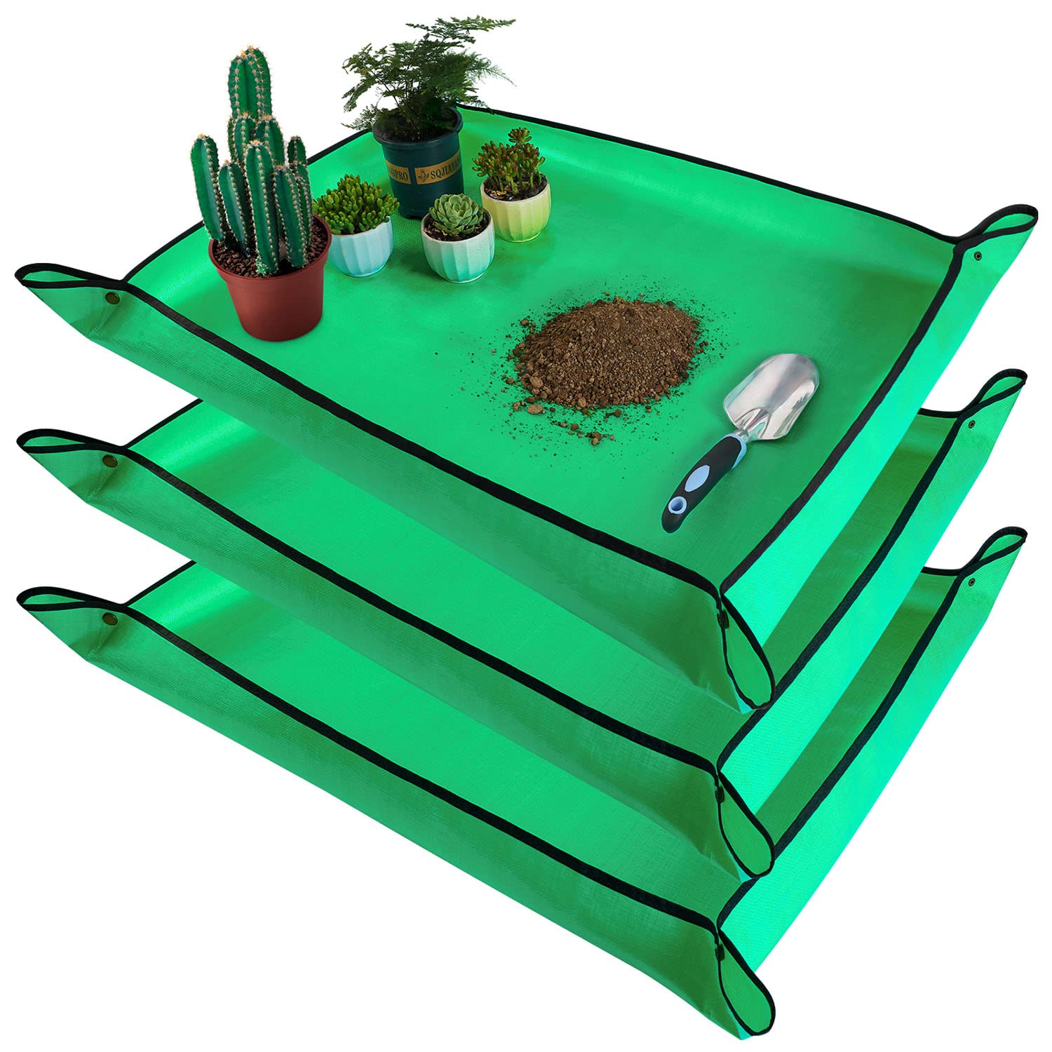 Large Repotting Mat for Plant Transplanting and Mess Control Thickened Waterproof Potting Tray Succulent Potting Mat Portable Gardening Mat Plant Gifts for Women