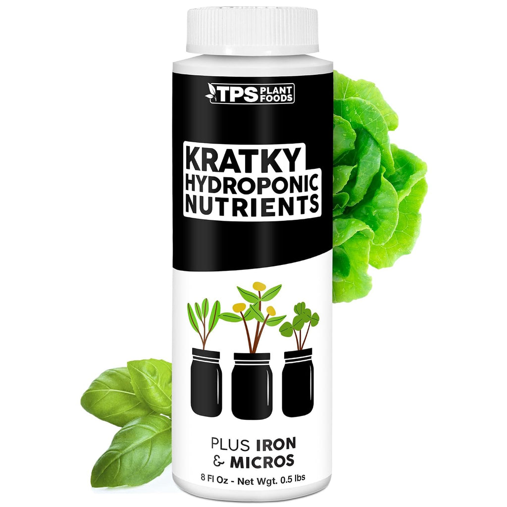 Kratky Hydroponic Fertilizer – Liquid Plant Food for Passive Hydroponics, Strong Roots & Higher Yields, 8 oz
