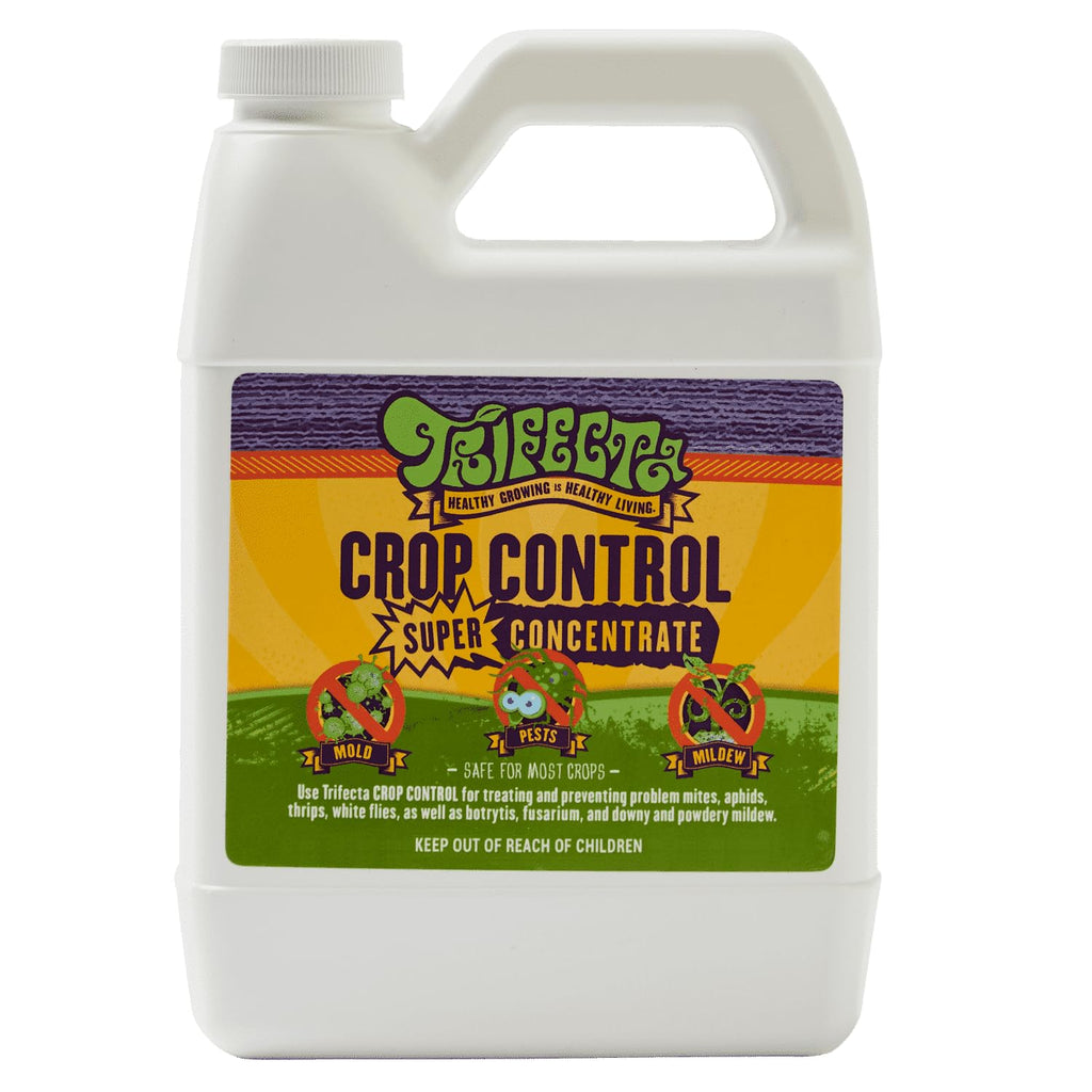 Trifecta Crop Control Ready to Use Maximum Strength Natural Pesticide, Fungicide, Miticide, Insecticide, Help Defeat Spider Mites, Powdery Mildew, Botrytis and Mold on Plants 32 OZ Size