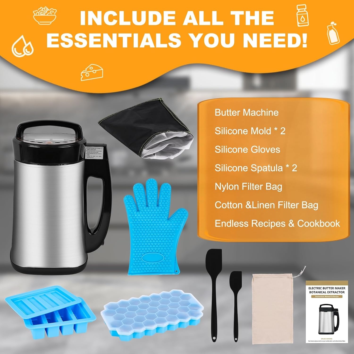 2-in-1 Herb Decarboxylator and Infuser, Herbal Infusion and Butter Machine | Herbal Infusion System for Making Butters, Oils & Tinctures, Adjustable Temp 32–250°F, Includes Recipes and Full Accessories