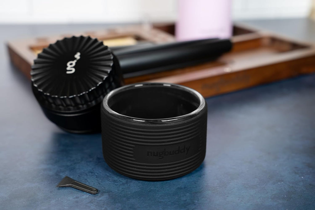 Herb & Spice Grinder | Toothless Mill | Non-Stick Ceramic Coating | Glass Chamber | Storage Compartment | Screen Free | Fluffy Grind | Kitchen Tool