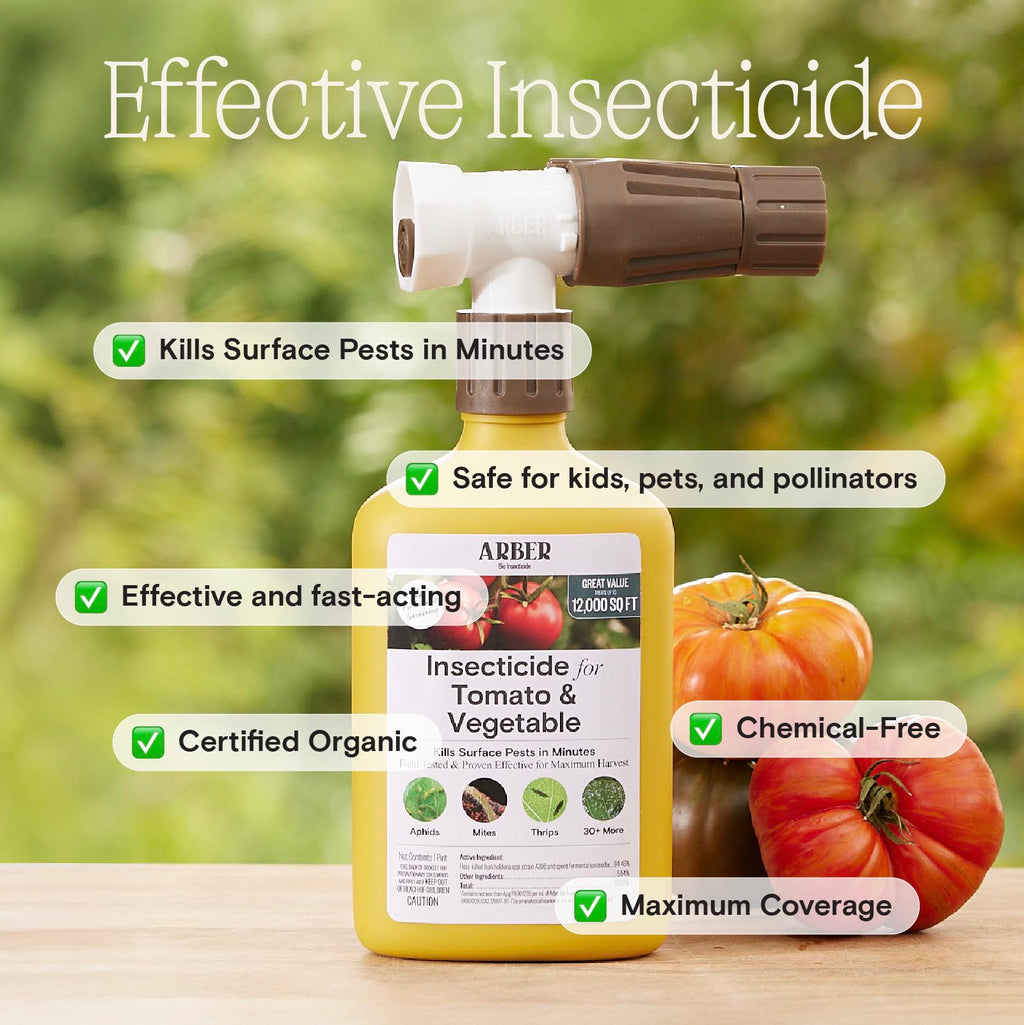 Organic Insecticide & Fungicide for Plants - Indoor/Outdoor, 16oz | Indoor and outdoor protection controls powdery mildew, spider mites, aphids, whiteflies, and fungus gnats