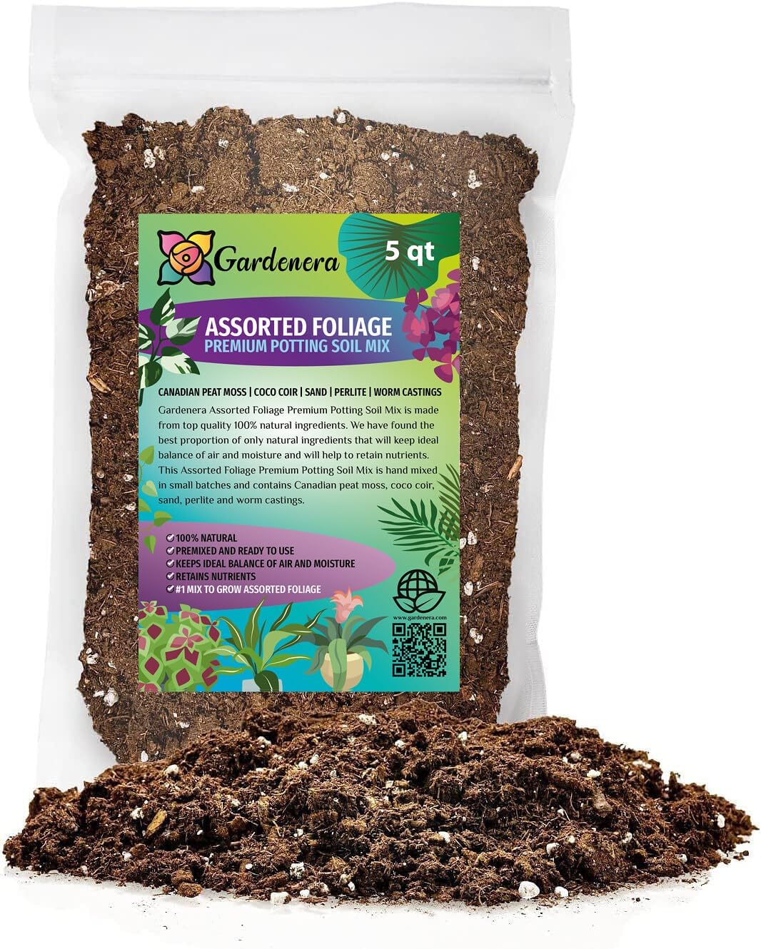 Premium JUST-ADD-Water Potting Soil Mix - Optimal Nutrient-Rich Blend for Thriving and HIGH-Yield Herbal Plants - 3 Quart