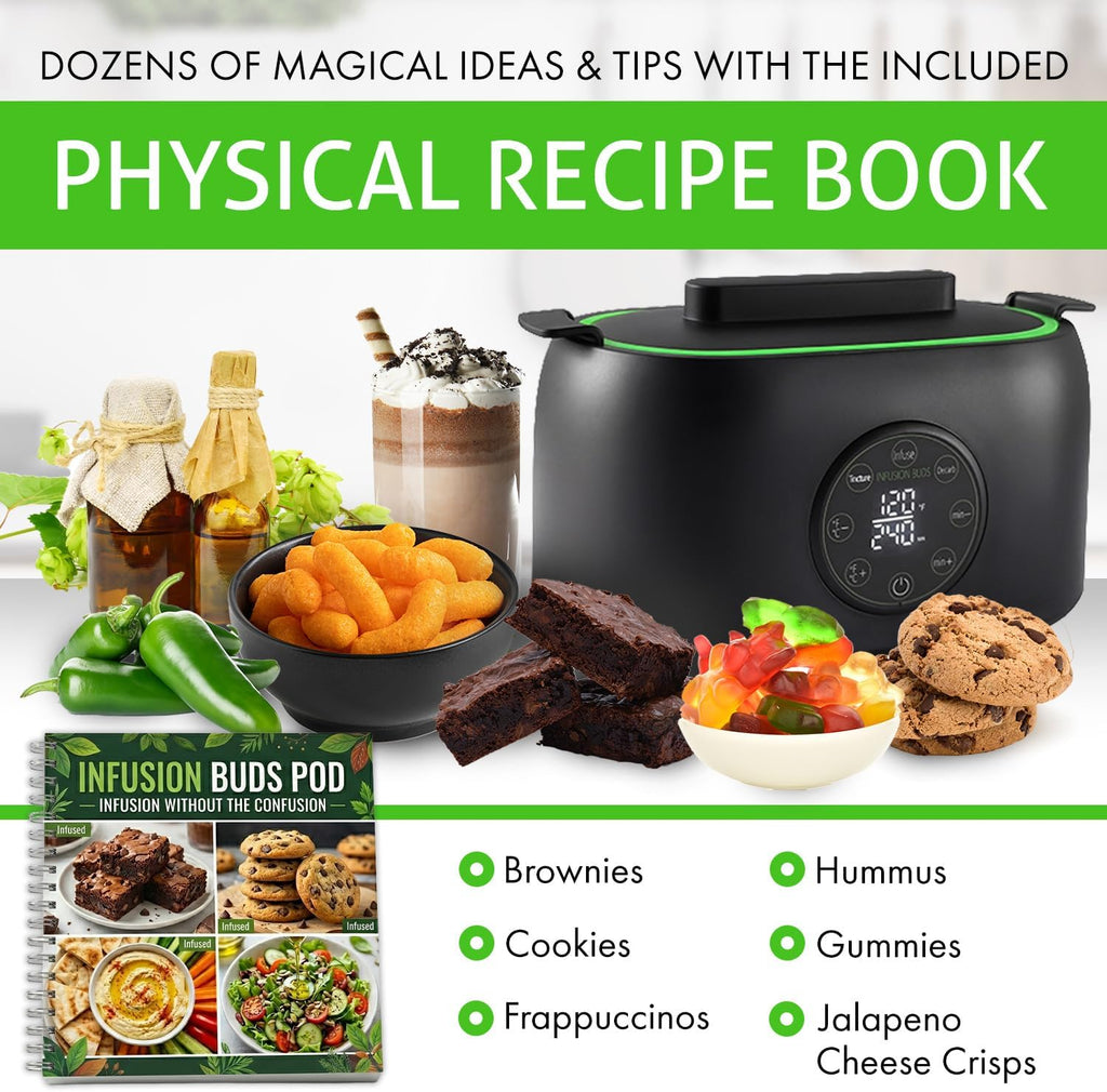 2-in-1 Herb Decarboxylator and Infuser, Oil Infuser & Butter Maker Machine | Magically Decarb Herbs, Infuse Butter Oil and Tinctures, - Complete Kit with Recipe Book & All Accessories, 3 Cups Capacity